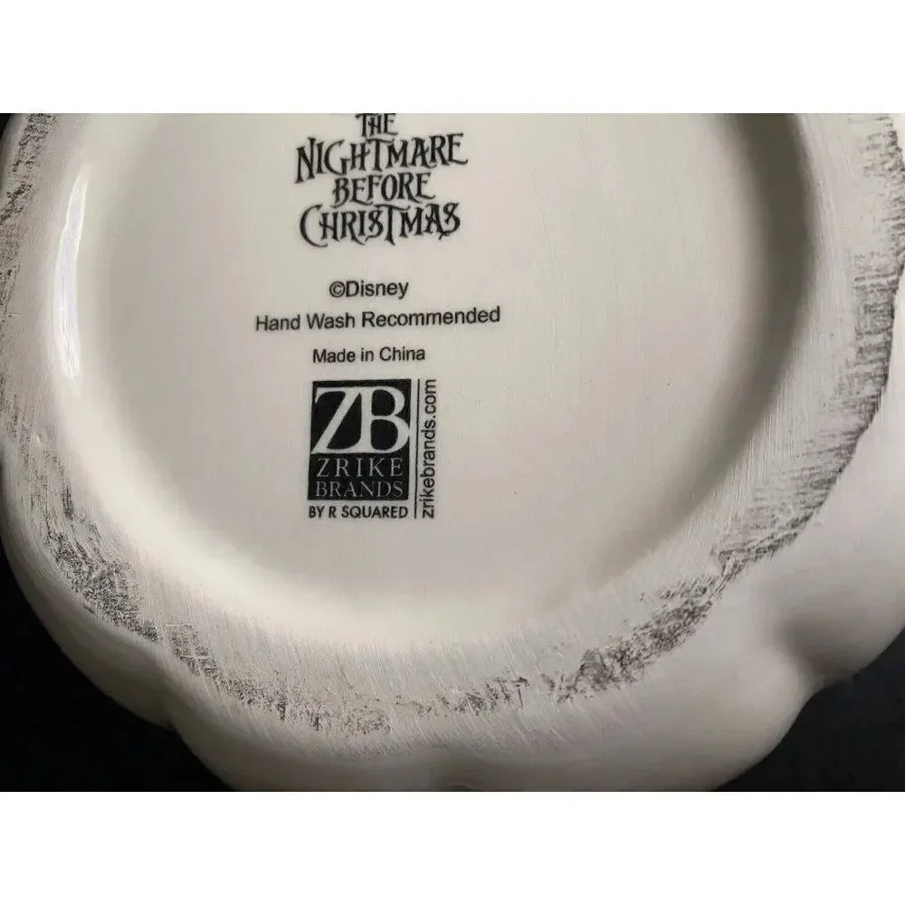 Disney The Nightmare Before‎ Christmas Jack Skellington White Pumpkin Cookie Jar